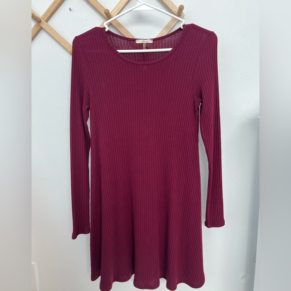 Women’s long-sleeve ribbed dress